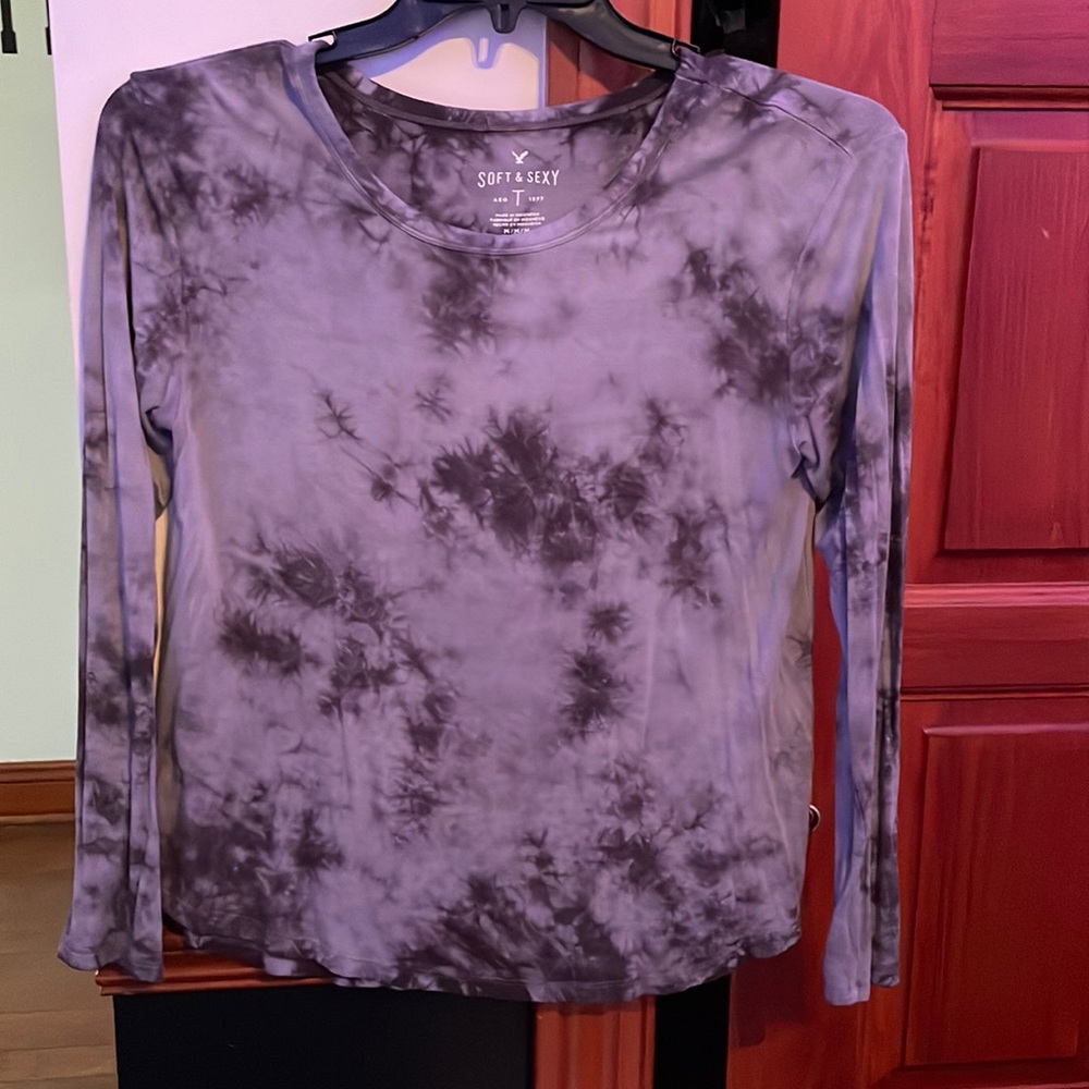 Long sleeve tee, tie dye, super soft
